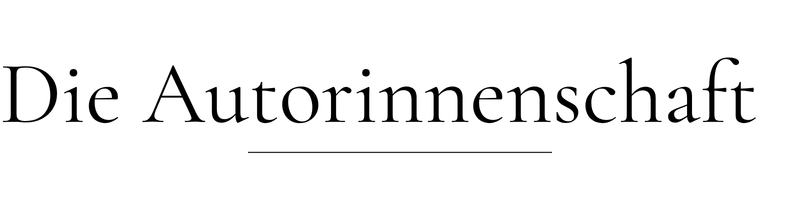 Die Autorinnenschaft